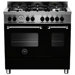 Bertazzoni MAS905MFED Twin Dual Fuel Range Cooker Matt Black
